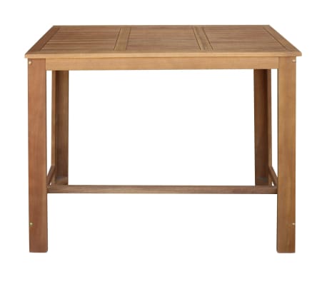 vidaXL Table et tabourets de bar 5 pièces Bois d'acacia massif