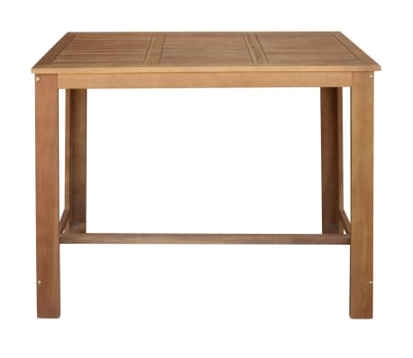 vidaXL Set de mesa y taburete de bar 5 unids madera maciza de acacia