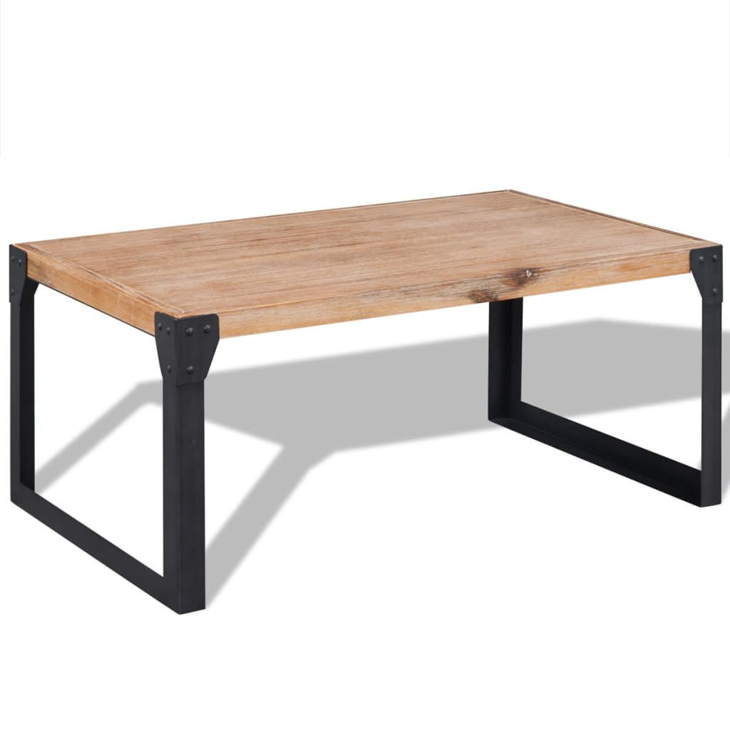 Image of vidaXL Coffee Table Solid Acacia Wood 100x60x45 cm