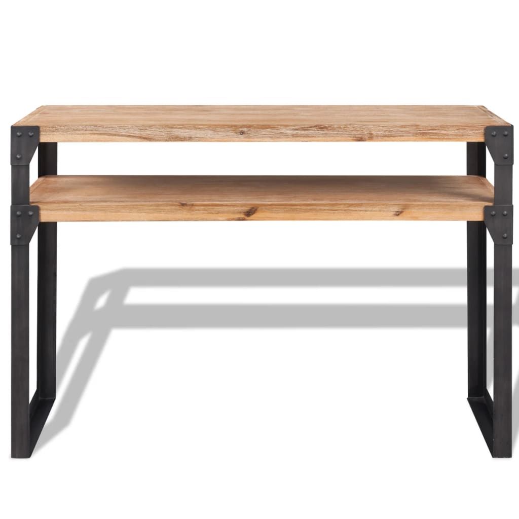 vidaXL Wandtafel 120x40x85 cm massief acaciahout afbeelding