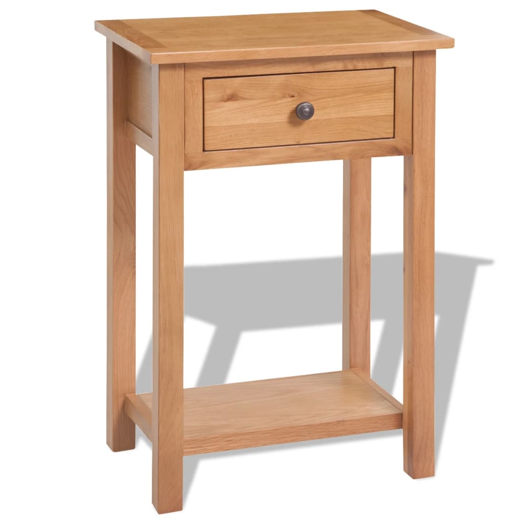 Console Table 50x32x75 cm Solid Oak Wood