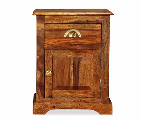 vidaXL Szafka nocna z drewna akacjowego, 40 x 30 x 50 cm