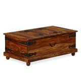 vidaXL Cassapanca in Legno Massello di Sheesham 90x50x35 cm