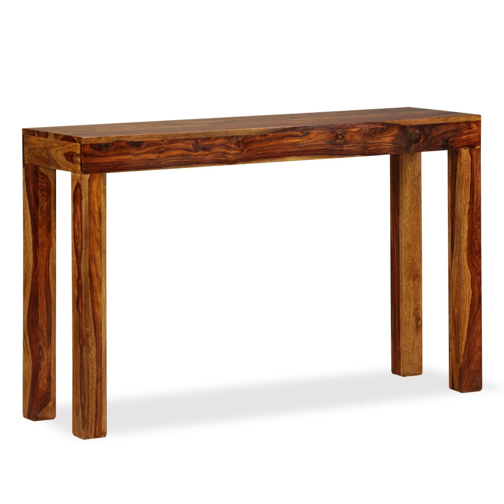 vidaXL Console tafel 120x35x75 cm massief sheesham hout online kopen