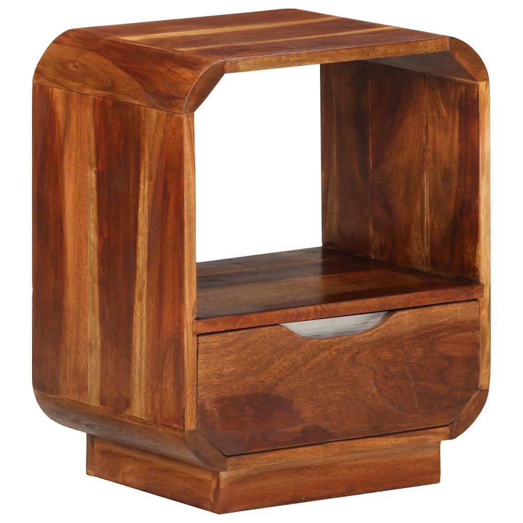vidaXL Nachttisch mit Schublade Massivholz Akazie 40x30x50 cm