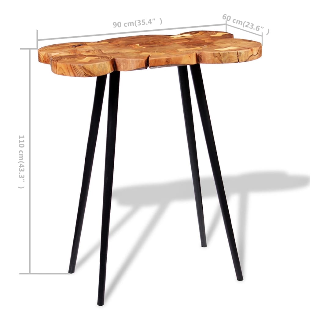 Bartafel boomstam 90x60x110 cm massief acaciahout image 14