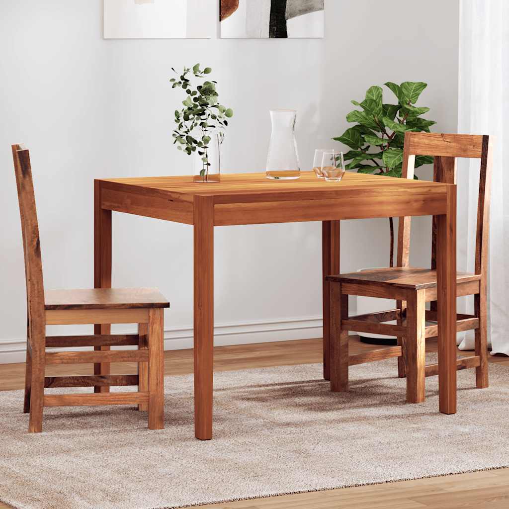 vidaXL Eetkamerstoelen 2 st massief acaciahout