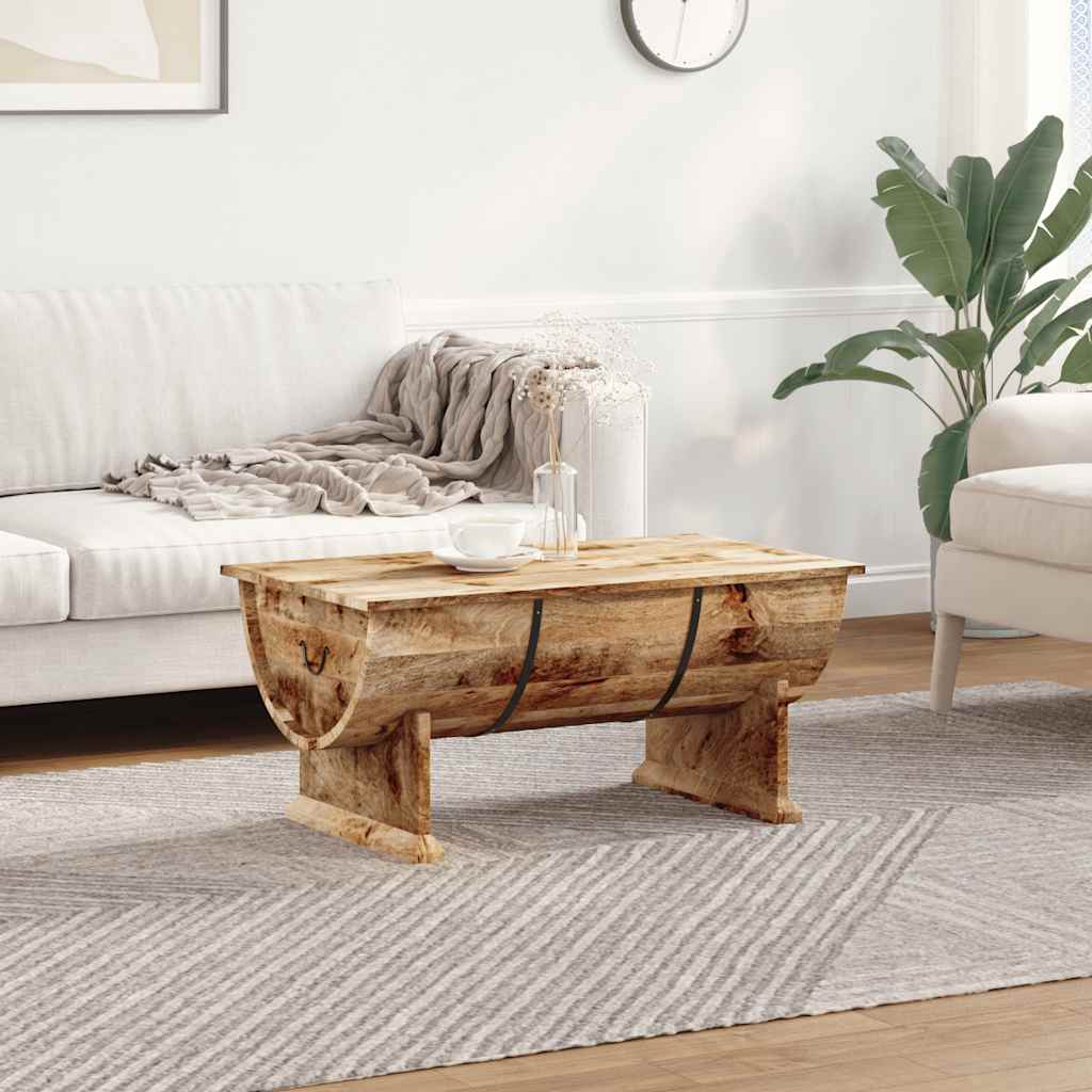 vidaXL Couchtisch Massivholz Mango 88x50x40 cm