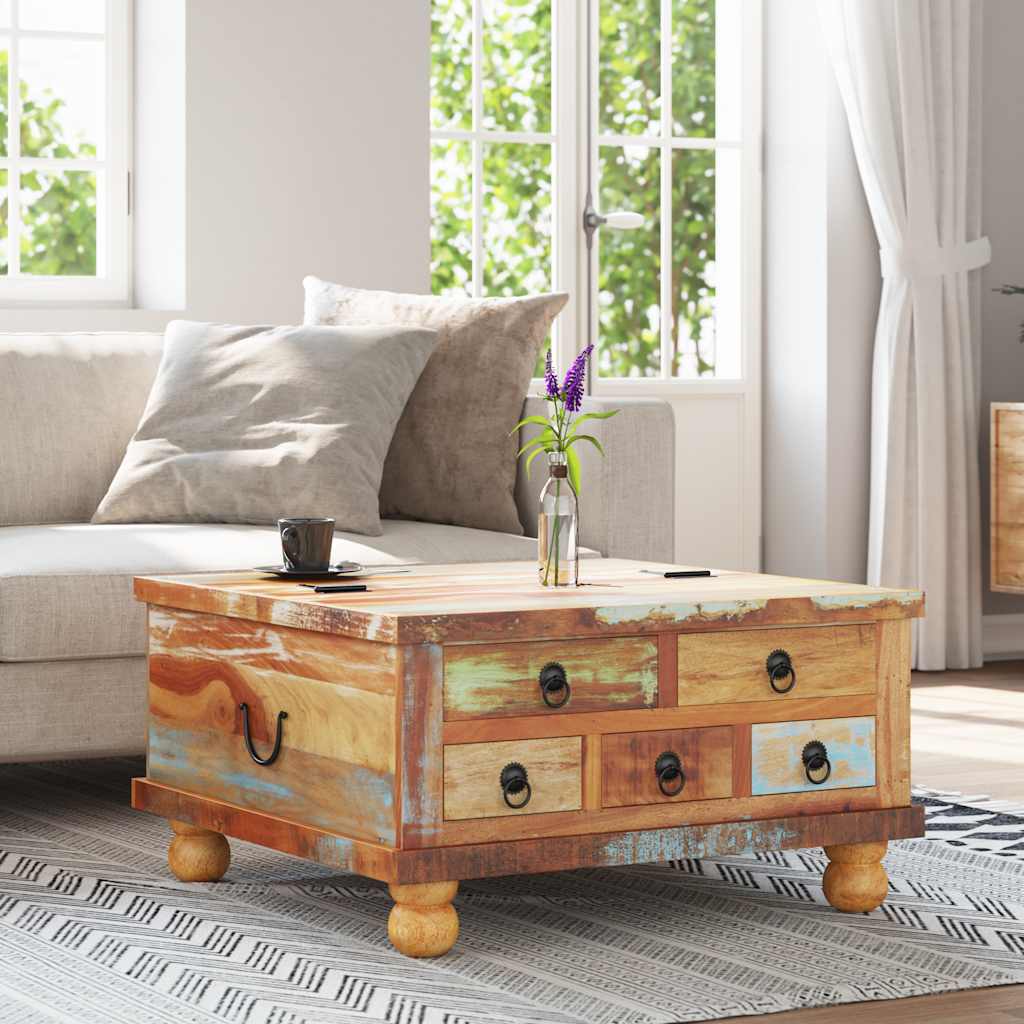 Thumbnail - vidaXL Couchtisch Altholz 70x70x38 cm