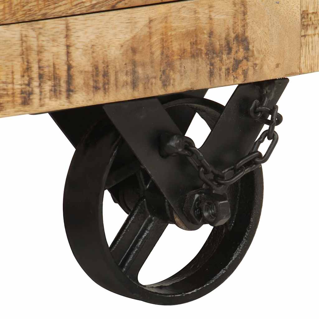 Table Basse Bois De Manguier Brut 70 X 70 X 40 Cm VidaXL 21 width=274