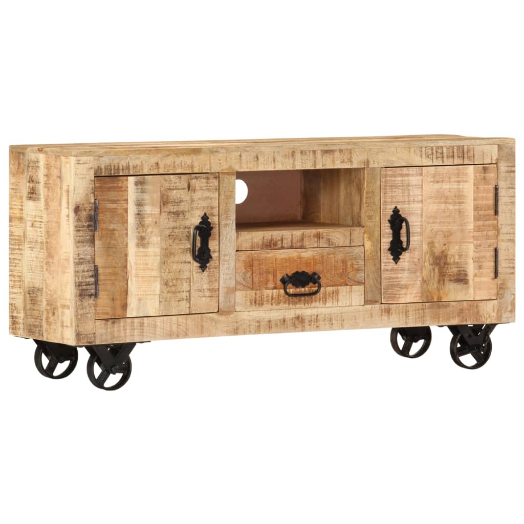 TV stolek hrubé mangovníkové dřevo 110 x 30 x 50 cm