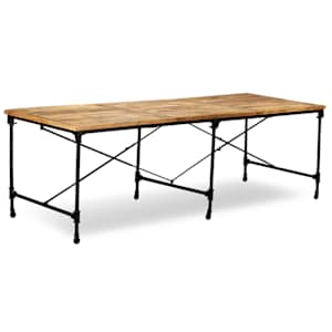 vidaXL s&ouml;&ouml;gilaud t&ouml;&ouml;tlemata mangopuidust 240 cm