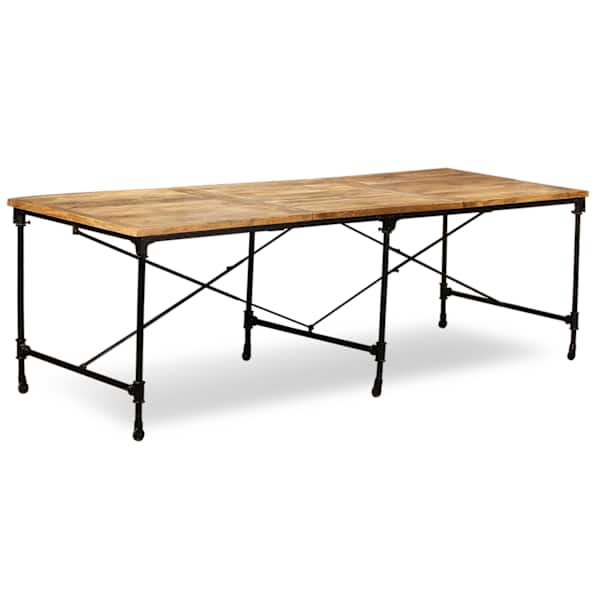 vidaXL s&ouml;&ouml;gilaud t&ouml;&ouml;tlemata mangopuidust 240 cm