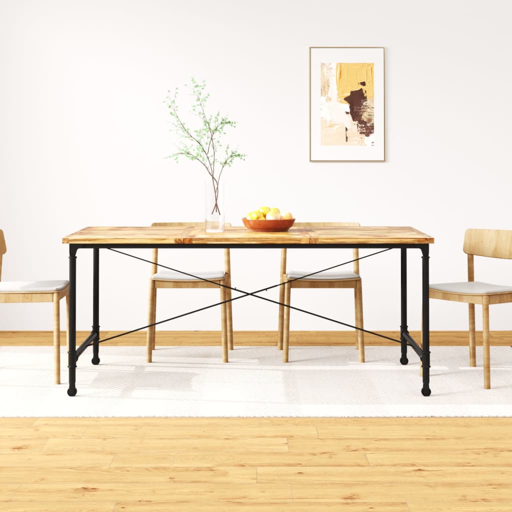 Black mango deals wood dining table