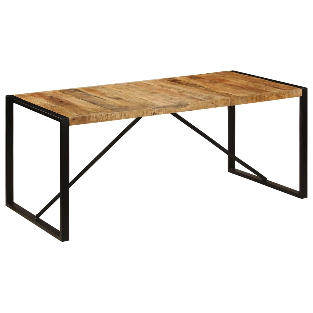 

vidaXL Dining Table Solid Rough Mango Wood 70.9"