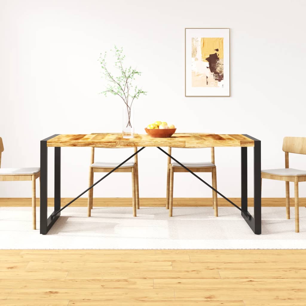 Jídelní stůl hrubé masivní mangovníkové dřevo 180 cm