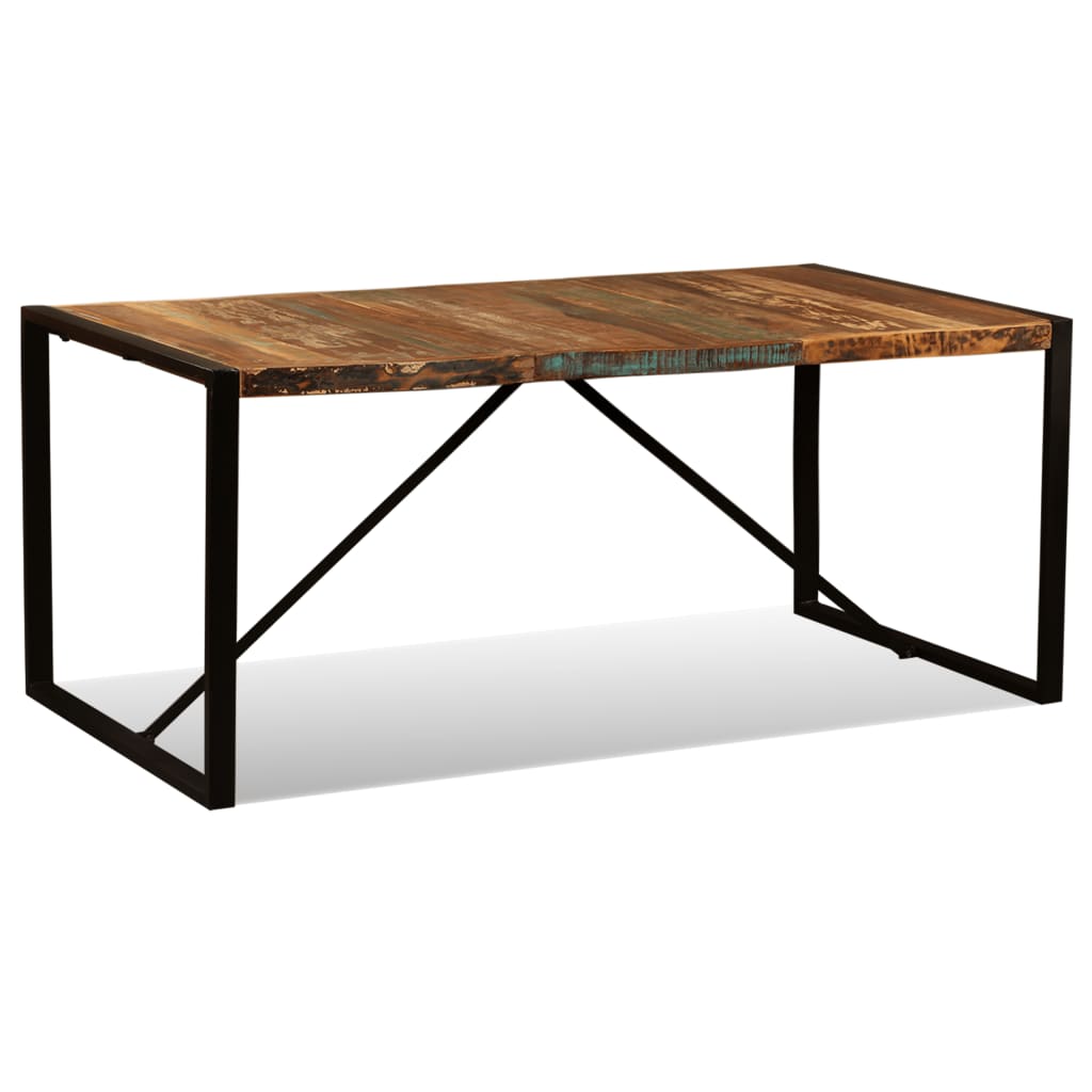 

vidaXL Eettafel 180 cm massief gerecycled hout