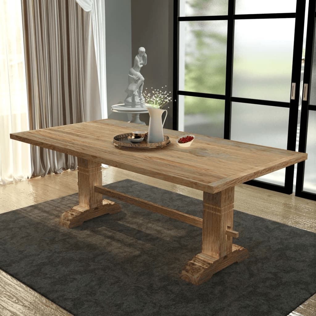 vidaXL Massive Dining Table Teak 200x100x75 cm