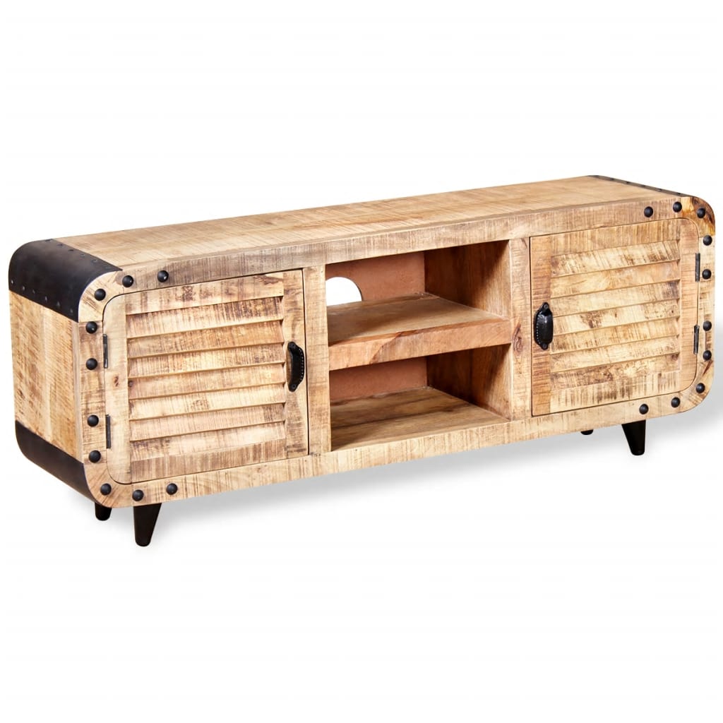 TV stolek z hrubého mangovníkového dřeva 120x30x50 cm