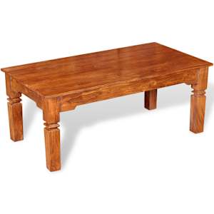 Konferenční stolek masivní dřevo 110 x 60 x 45 cm - obrázek 1