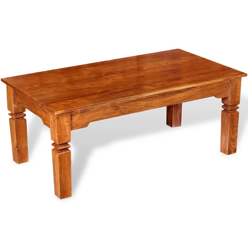 vidaXL Coffee Table Solid Wood 110x60x45 cm