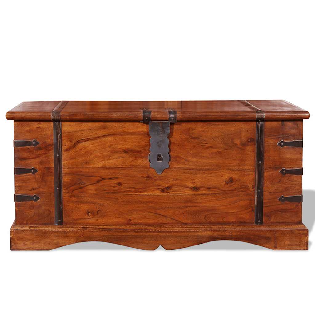Coffre De Rangement Bois Massif VidaXL 13 width=274