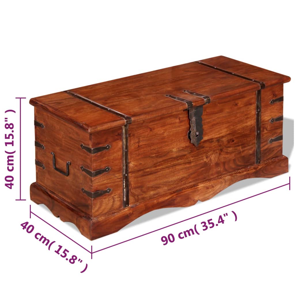 vidaXL Storage Chest Solid Wood