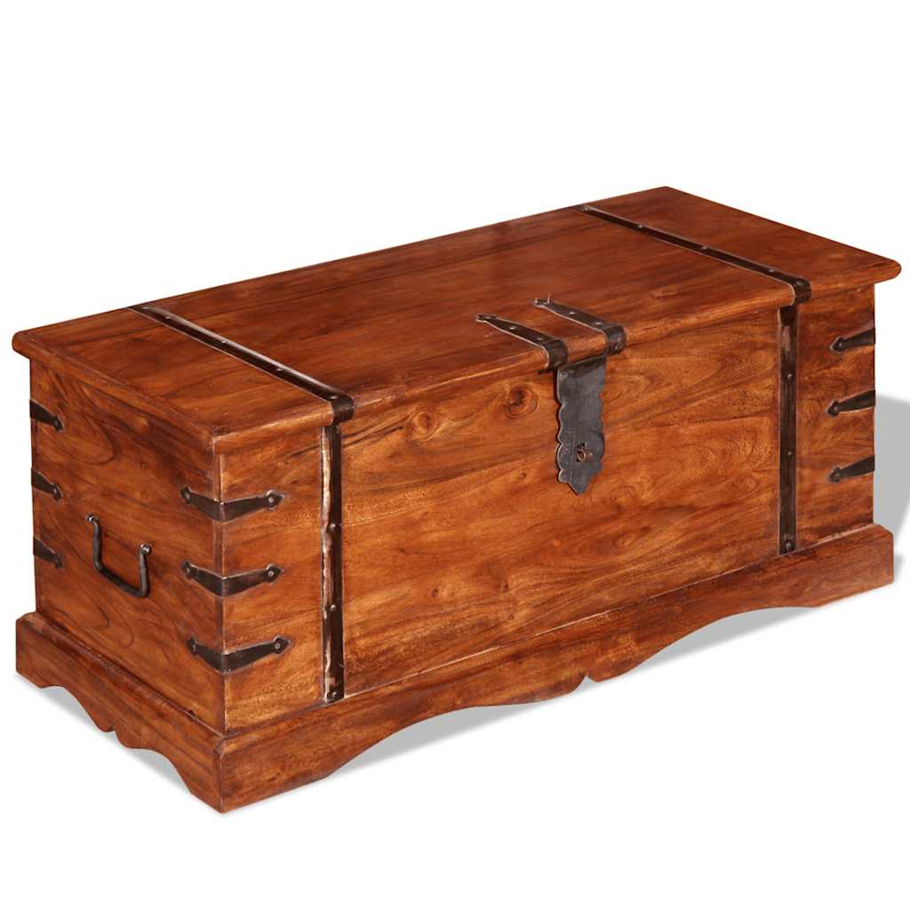 Coffre De Rangement Bois Massif VidaXL 19 width=274