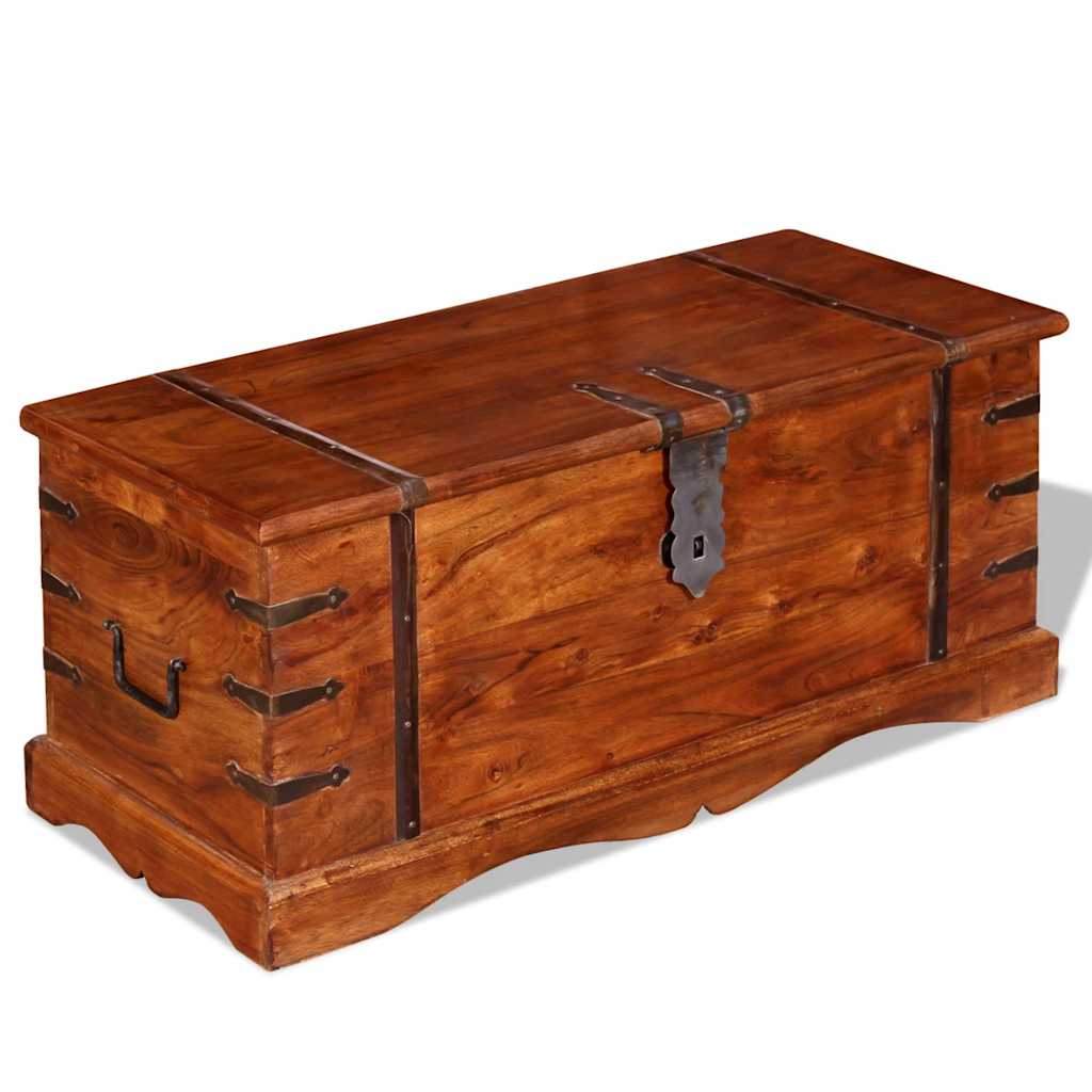Coffre De Rangement Bois Massif VidaXL 20 width=274
