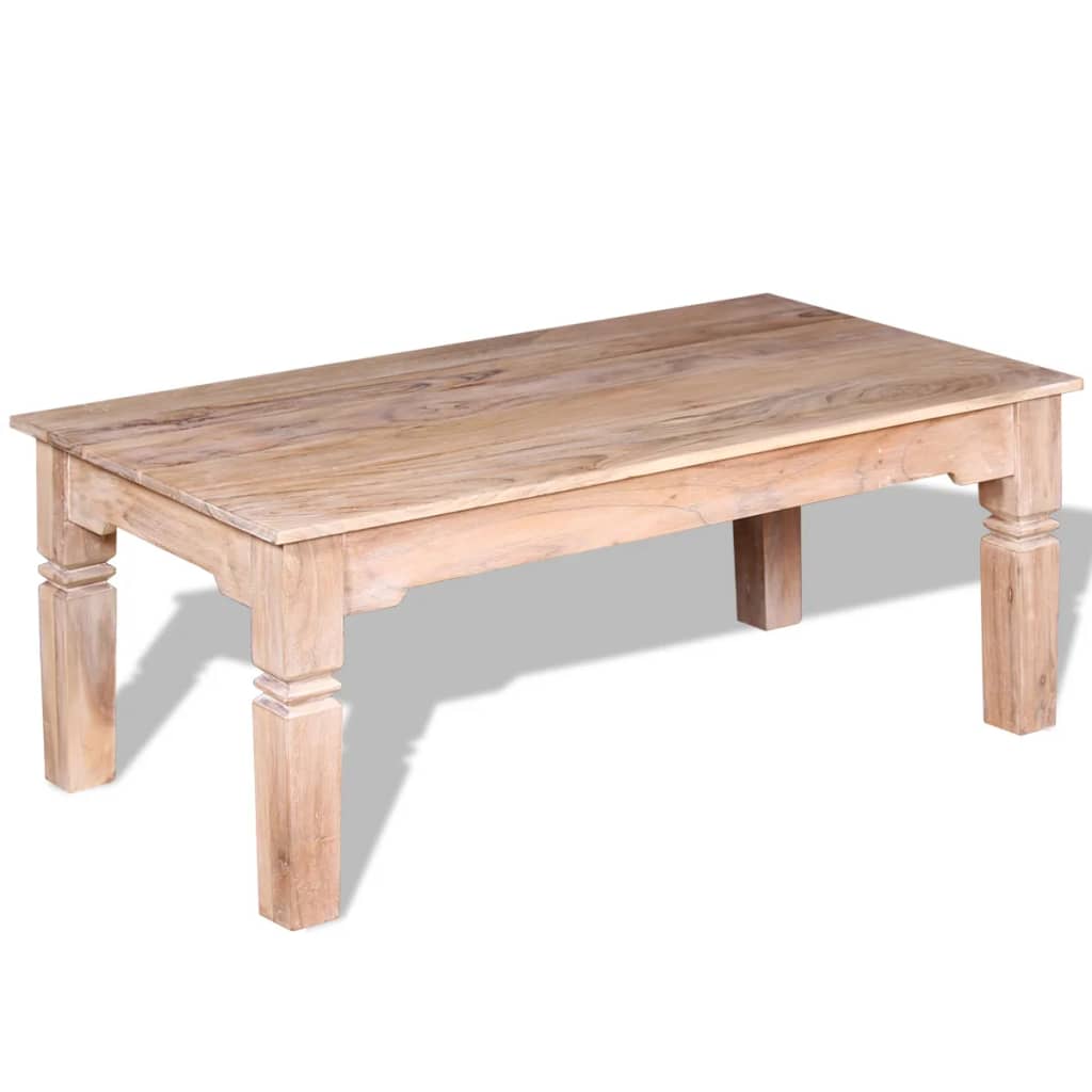 vidaXL Salontafel 110x60x45 cm massief acaciahout afbeelding