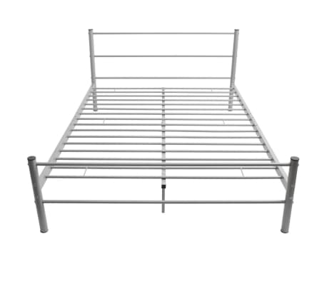 vidaXL Bedframe metaal grijs 140x200 cm