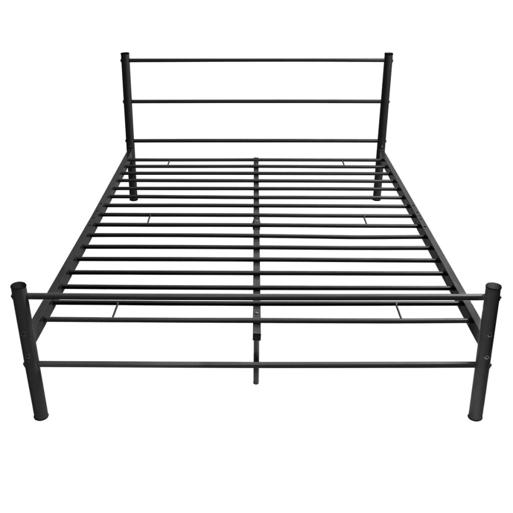 

vidaXL Bedframe metaal zwart 140x200 cm