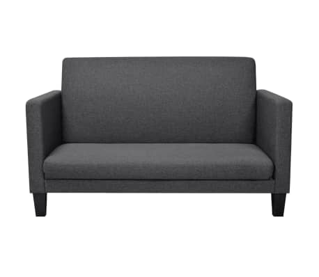 vidaXL izvelkams dīvāns, 135x70x83,5 cm, tumši pelēks audums