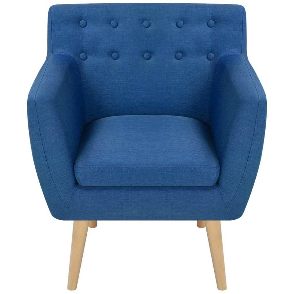 

vidaXL Fauteuil stof blauw