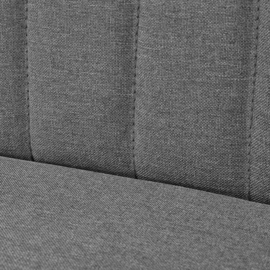  Textilná pohovka, 117x55,5x77 cm, bledosivá