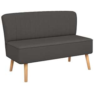 vidaXL diivan kangast, 117 x 55,5 x 77 cm, tumehall