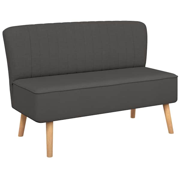 vidaXL diivan kangast, 117 x 55,5 x 77 cm, tumehall