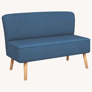 vidaXL diivan kangast, 117 x 55,5 x 77 cm, sinine
