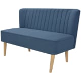 vidaXL Sofa Fabric 117x55.5x77 cm Blue