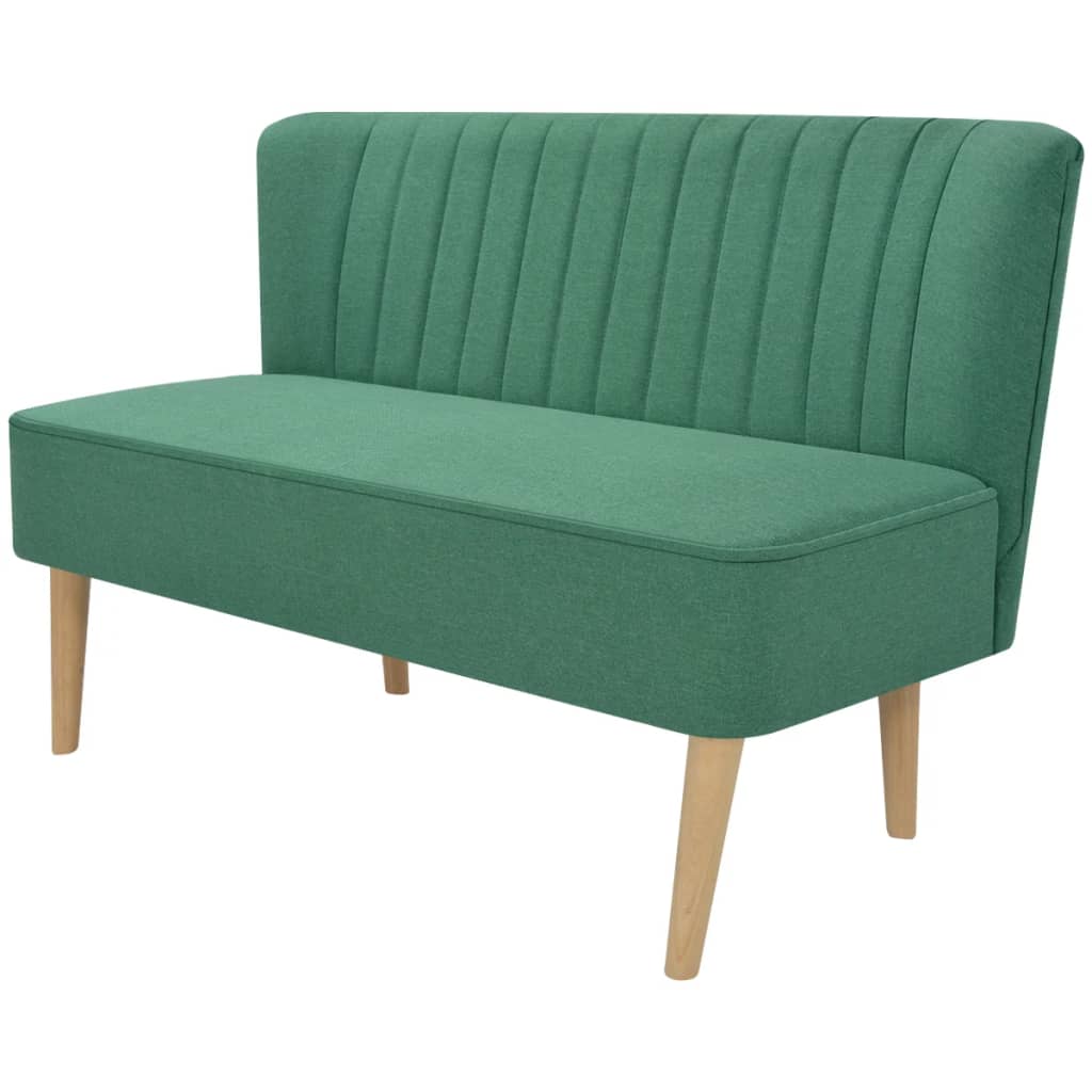 vidaXL Sofa Stoff 117 x 55,5 x 77 cm Grün