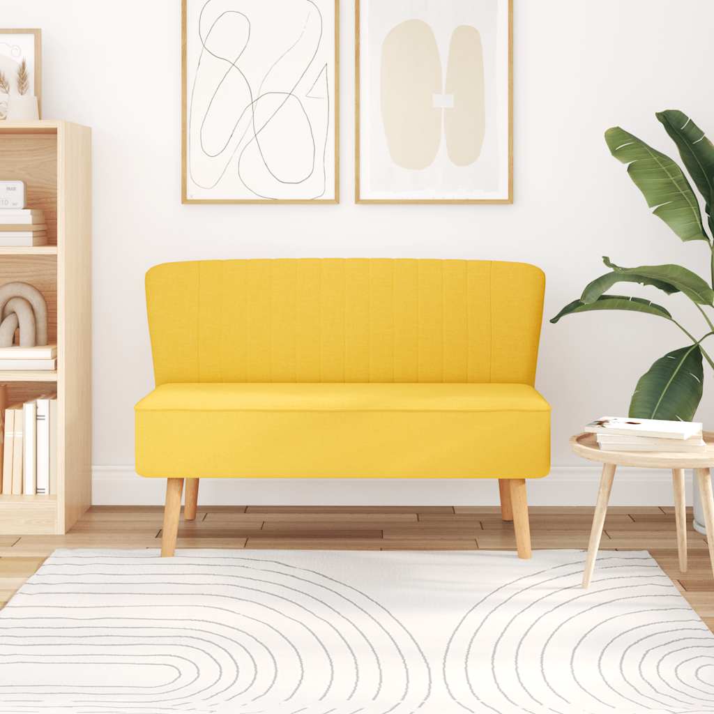 vidaXL Sofa Stoff 117x55,5x77 Gelb