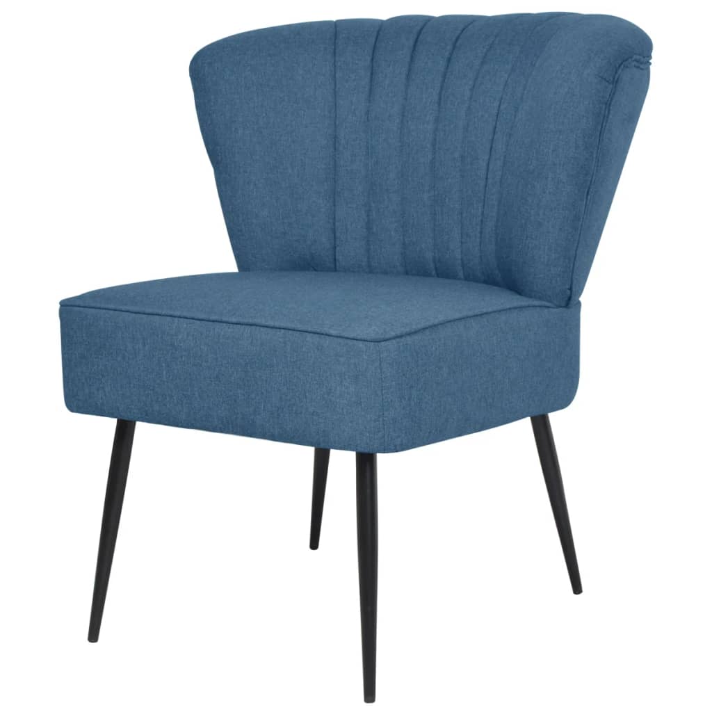 vidaXL Cocktailsessel Blau Stoff