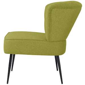 Koktejlová židle zelená textil - obrázek 3