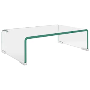 vidaXL telerialus klaasist 40 x 25 x 11 cm l&auml;bipaistev
