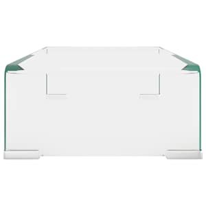 TV stolek / podstavec na monitor čiré sklo 40x25x11 cm - obrázek 4