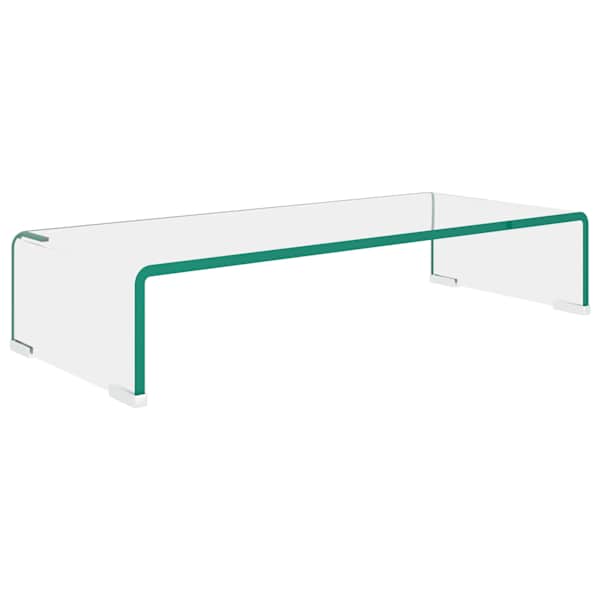 vidaXL telerialus klaasist 60 x 25 x 11 cm l&auml;bipaistev