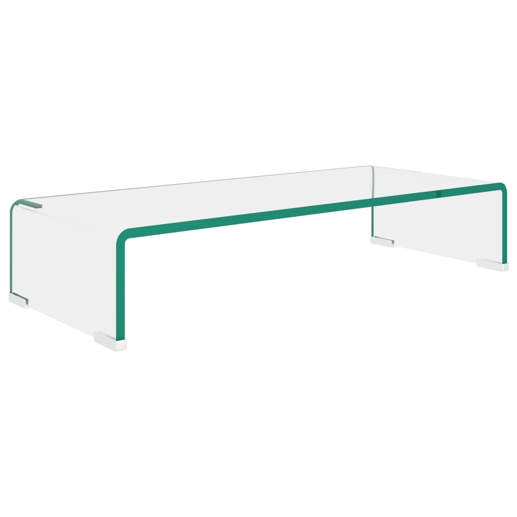 

vidaXL TV Stand / Monitor Riser Glass Clear 23.6"x9.8"x4.3"