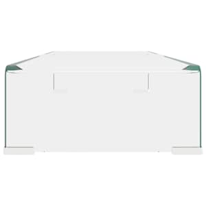 TV stolek / podstavec na monitor čiré sklo 70x30x13 cm - obrázek 4