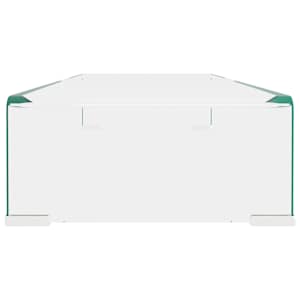 TV stolek / podstavec na monitor čiré sklo 80x30x13 cm - obrázek 4