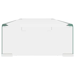 TV stolek / podstavec na monitor čiré sklo 90x30x13 cm - obrázek 4
